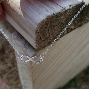 Infinity Anklet in Silver